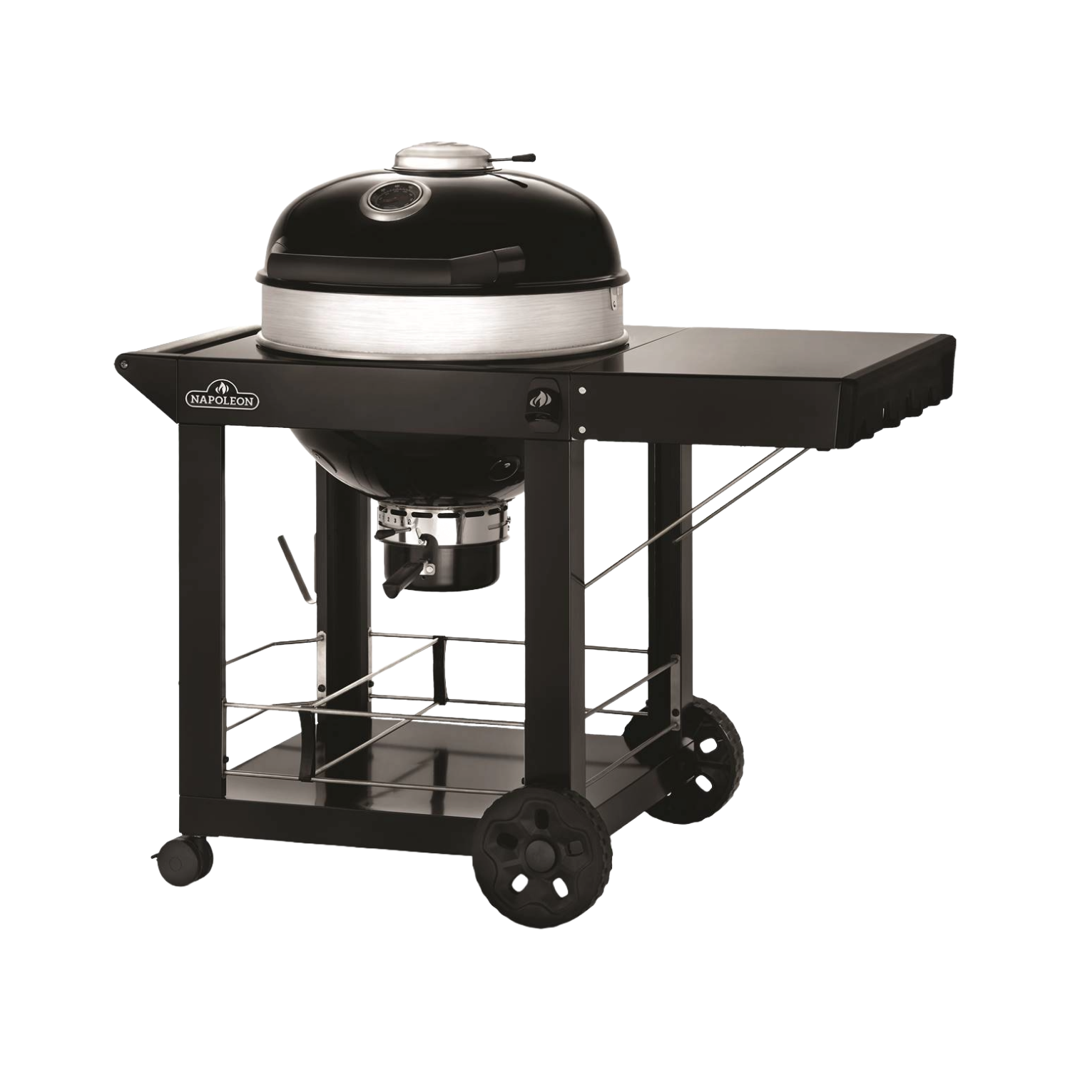 Barbecue charbon HEMERA Kettle PRO 57 cm sur chariot