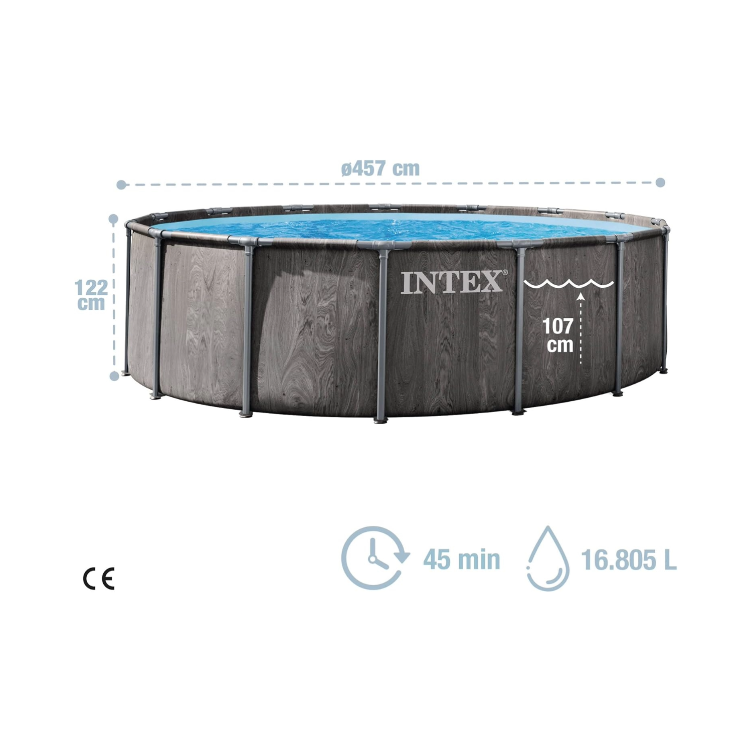 Piscine Baltik 4,57 x 1,22 m