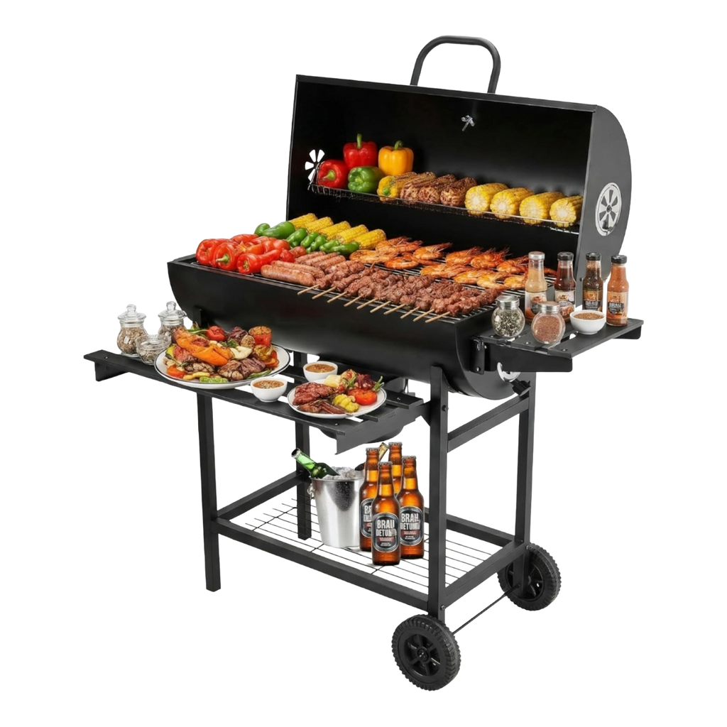 GrillForge Urban BBQ charbon XXL avec accessoires inclus