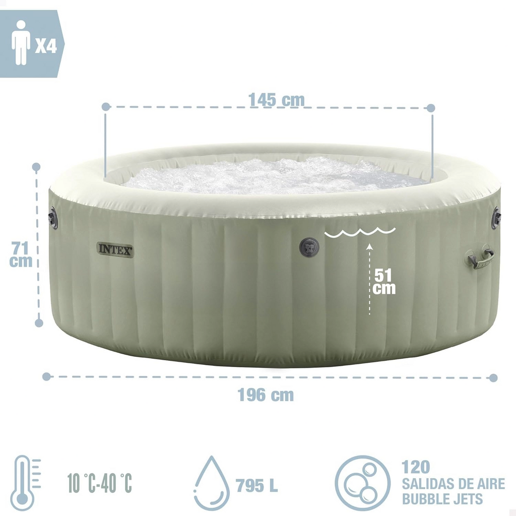 Jacuzzi Gonflable Olive 4 Places