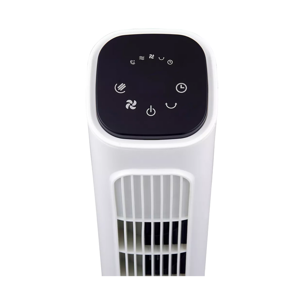 Ventilateur colonne blanc