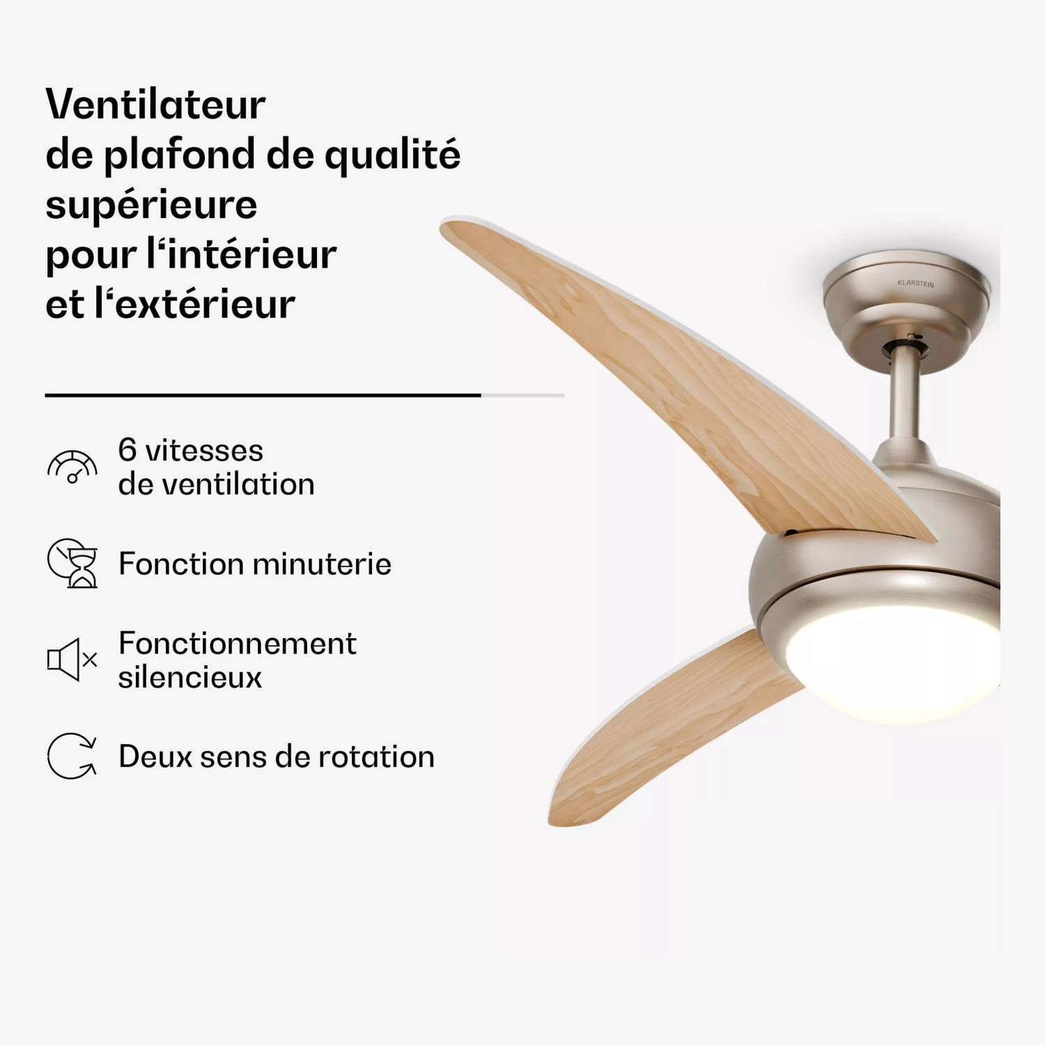 Ventilateur de plafond El Paso 132 cm