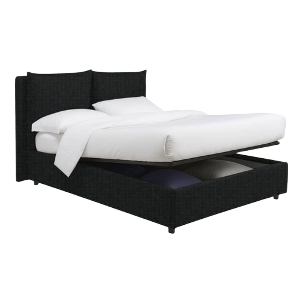 Lit simple DMORA Riesi 160 × 190 cm Noir