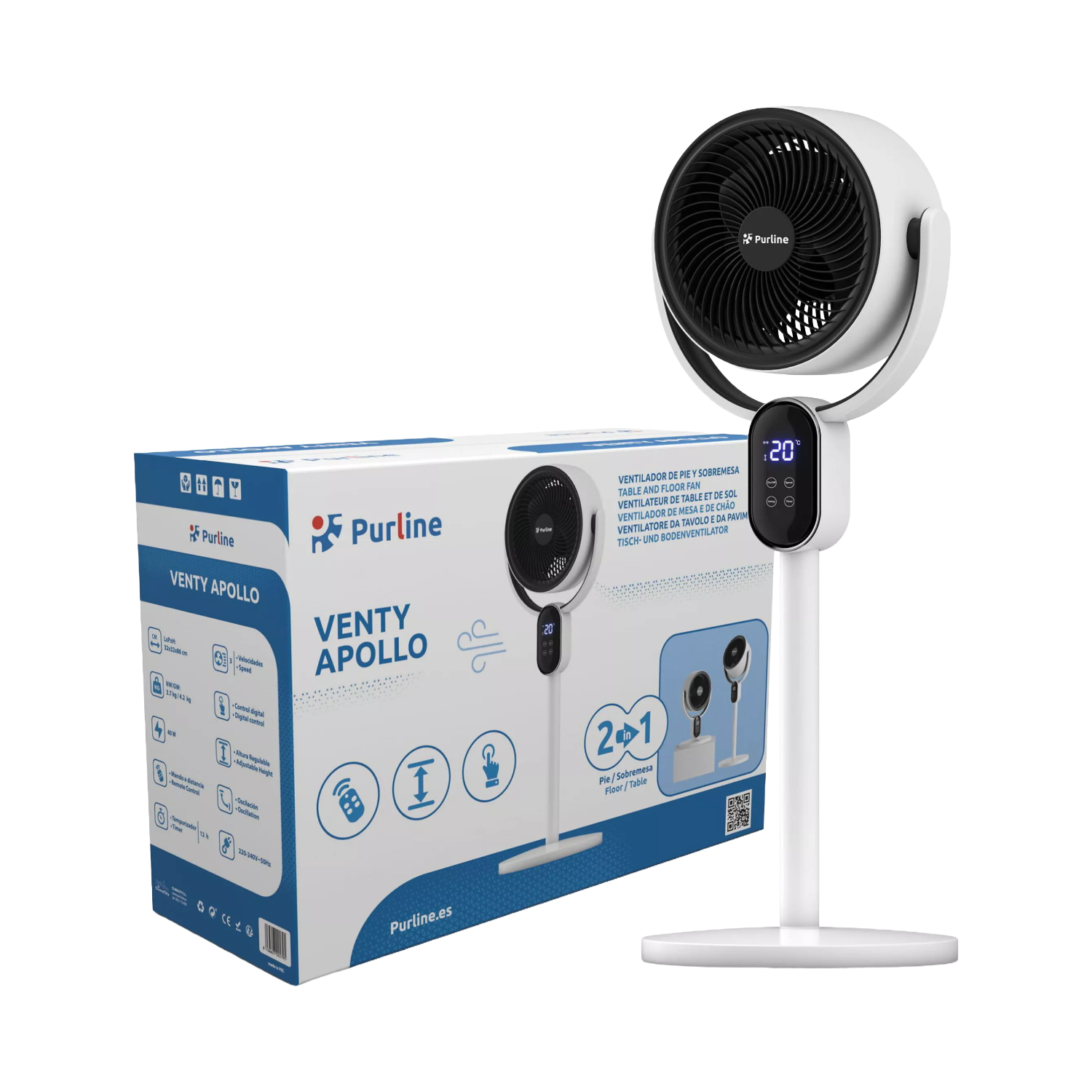 Ventilateur sur Pied PURLINE VENTY APOLLO