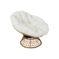 Fauteuil papasan rotatif en polyrotin