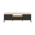 Meuble TV VARIO 150 cm Anthracite & Chêne