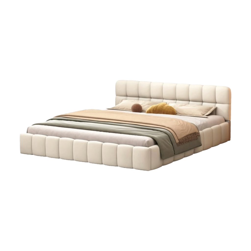 Lit 2 places 140 × 190 cm Beige