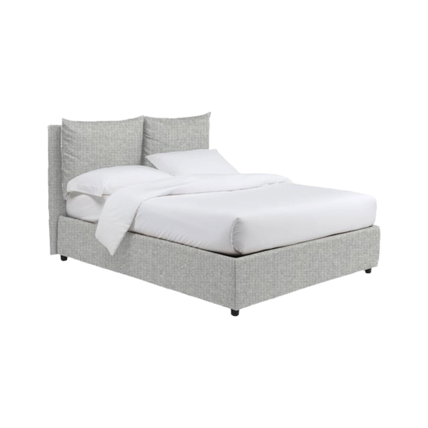 Lit simple DMORA Riesi 160 × 190 cm Gris