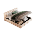 Lit coffre MODERNLUXE 140 × 190 cm Beige
