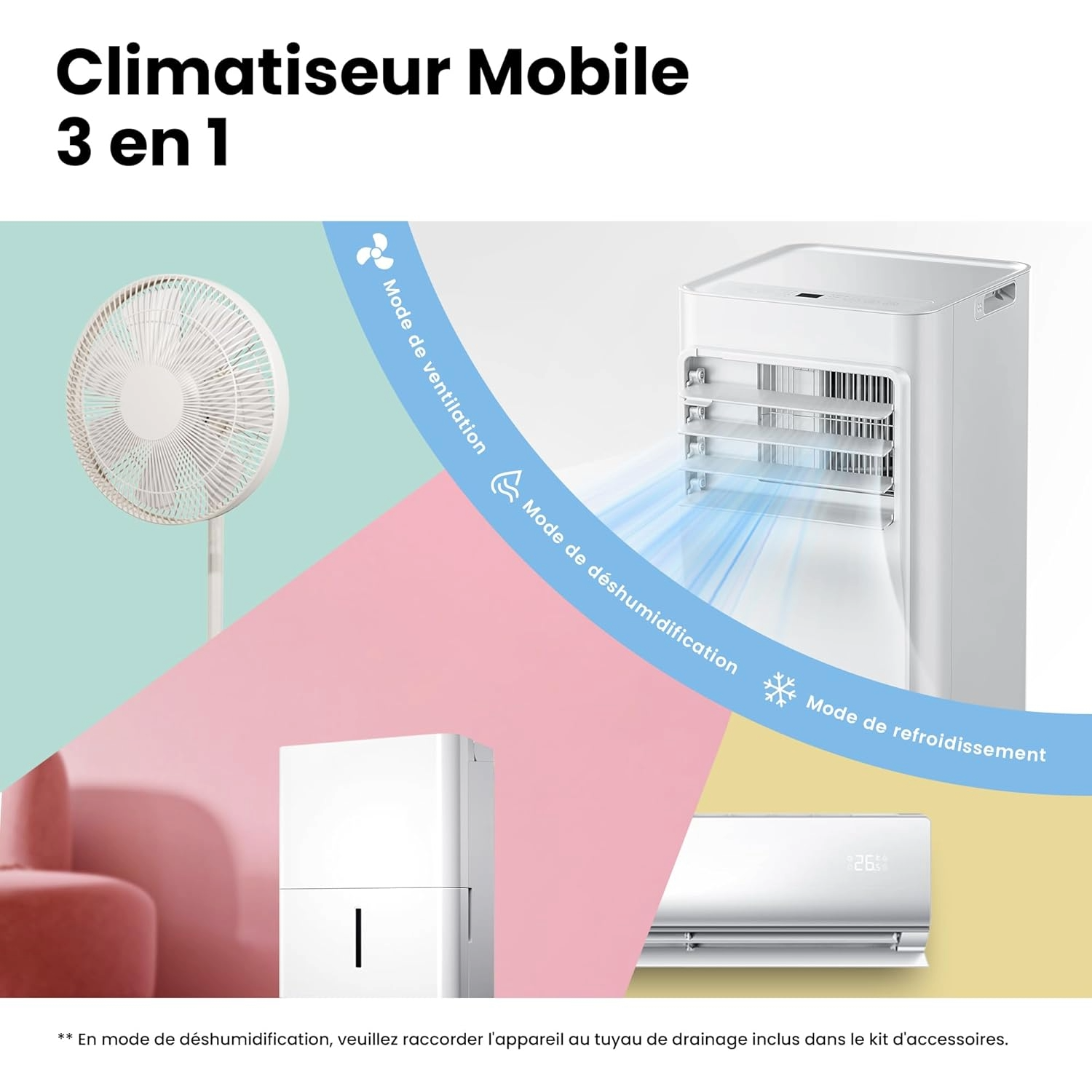 Climatiseur mobile 7 000 BTU