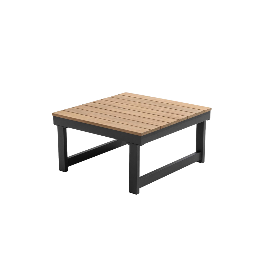Salon de jardin bas d'angle modulable 6 places