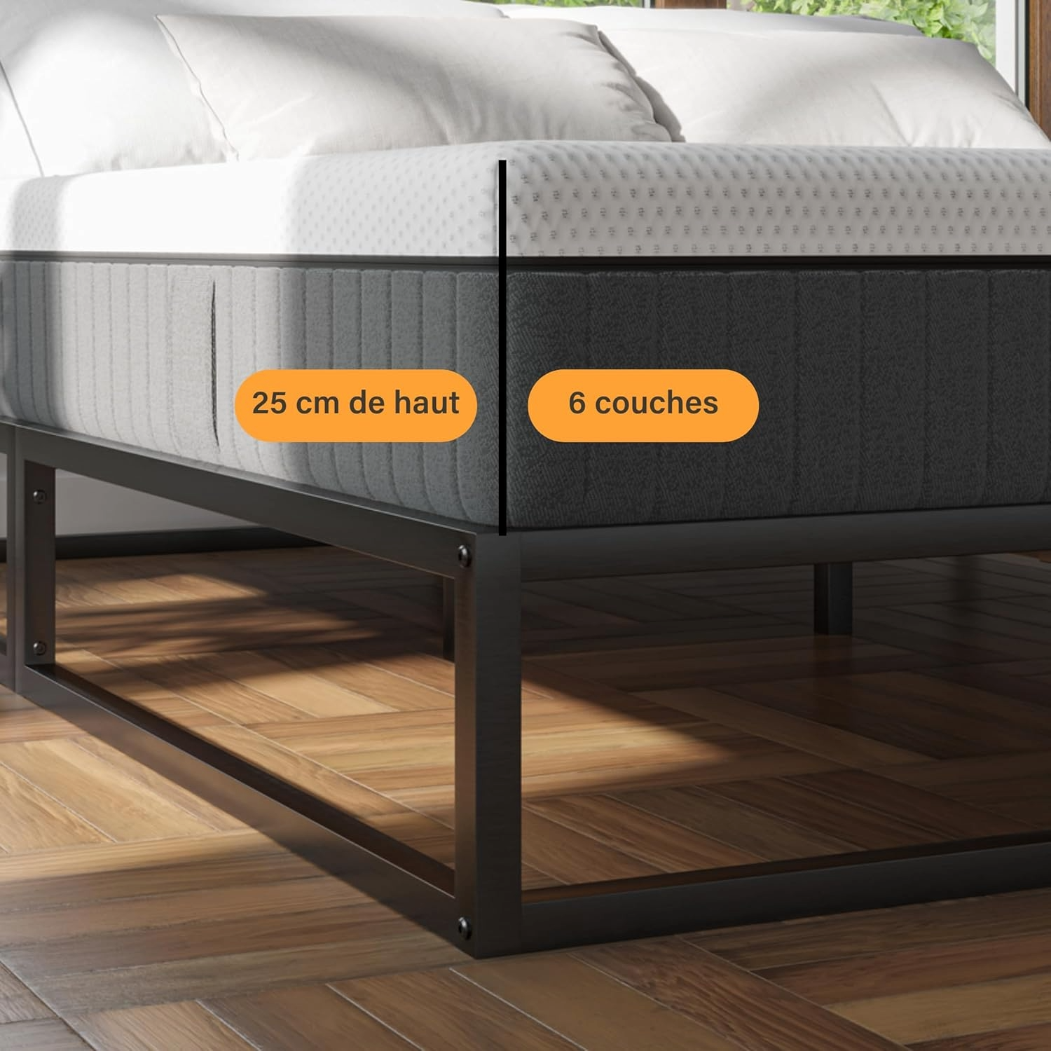 Matelas Emma Original Hybride II 90 × 190 cm