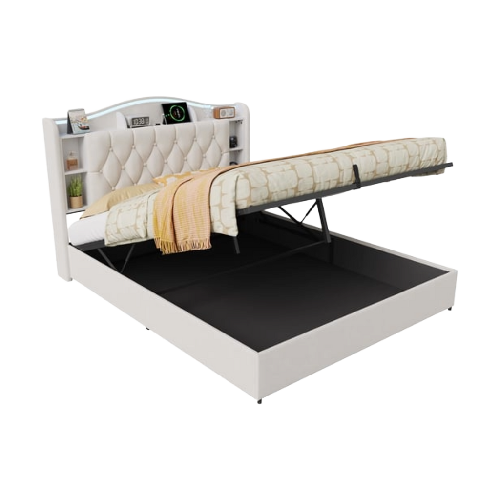 Lit 2 places 160 × 190 cm Beige