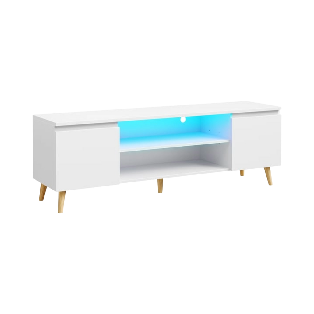 Meuble TV HAVENLYHOME 120 cm Blanc