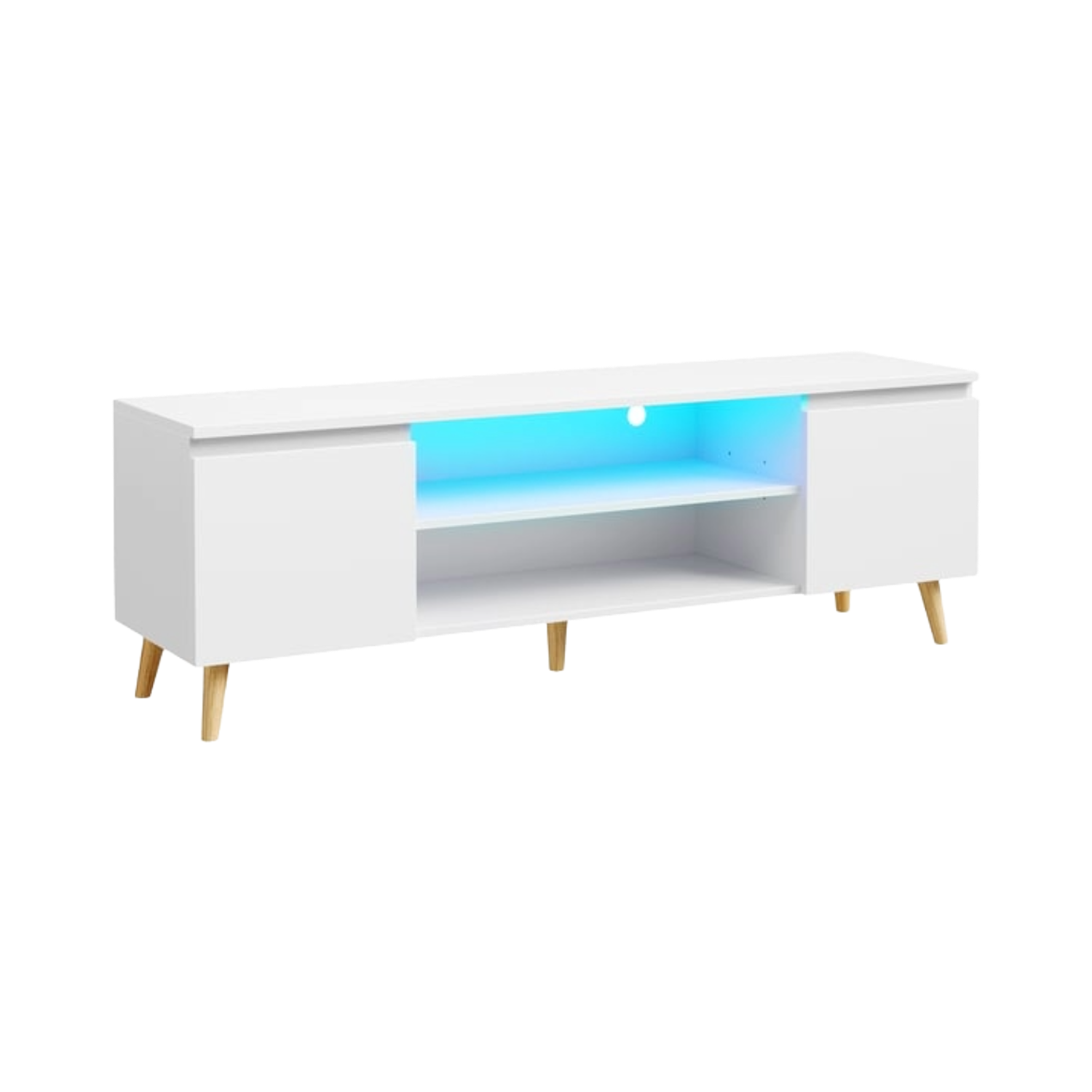 Meuble TV HAVENLYHOME 120 cm Blanc