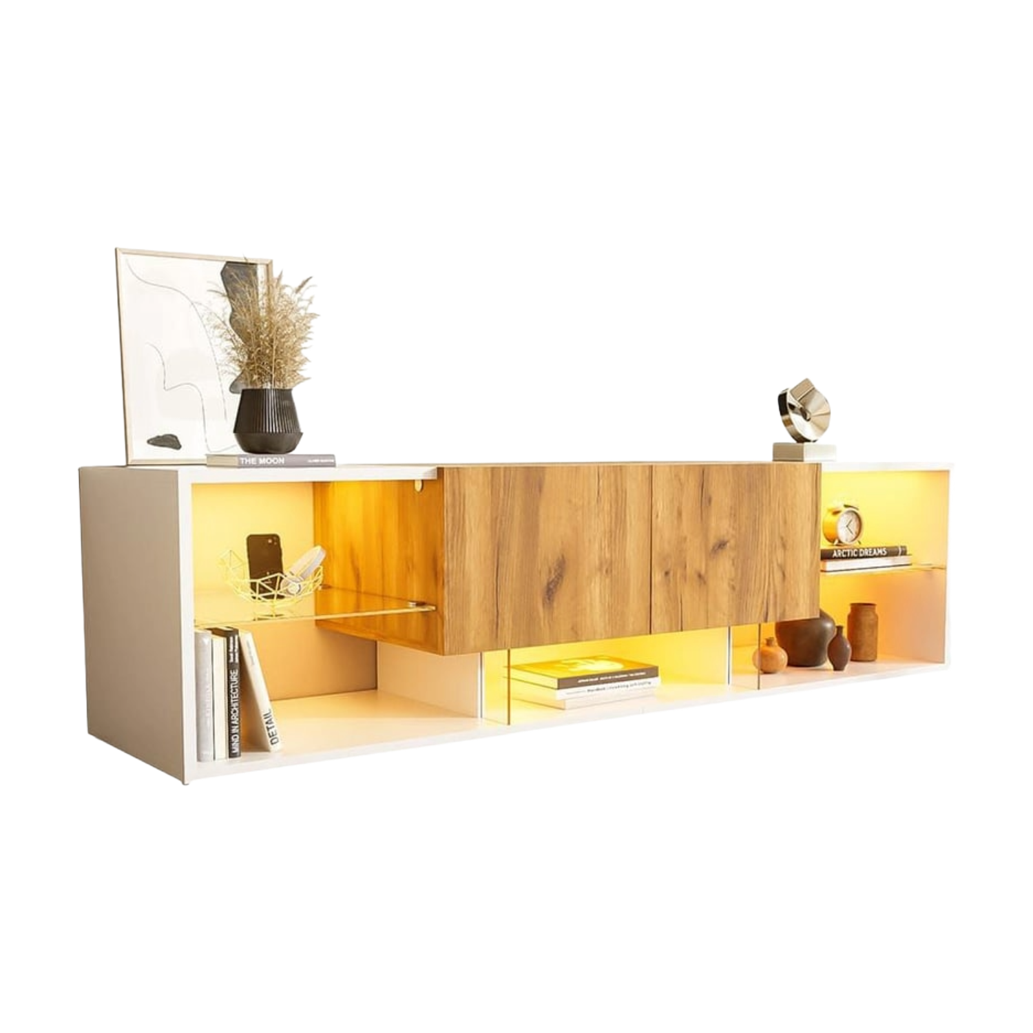 Meuble TV SWEIKO 160 cm Blanc
