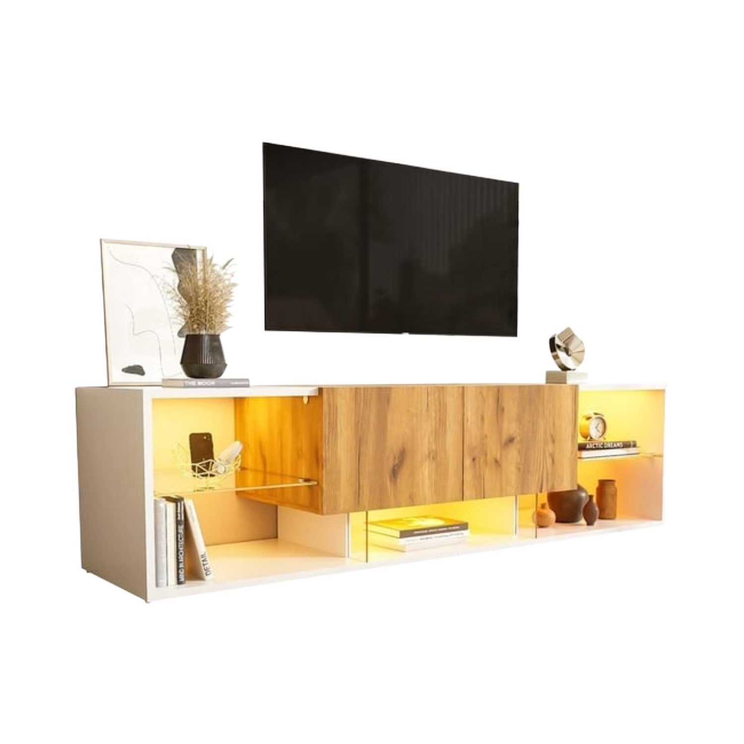 Meuble TV SWEIKO 160 cm Blanc
