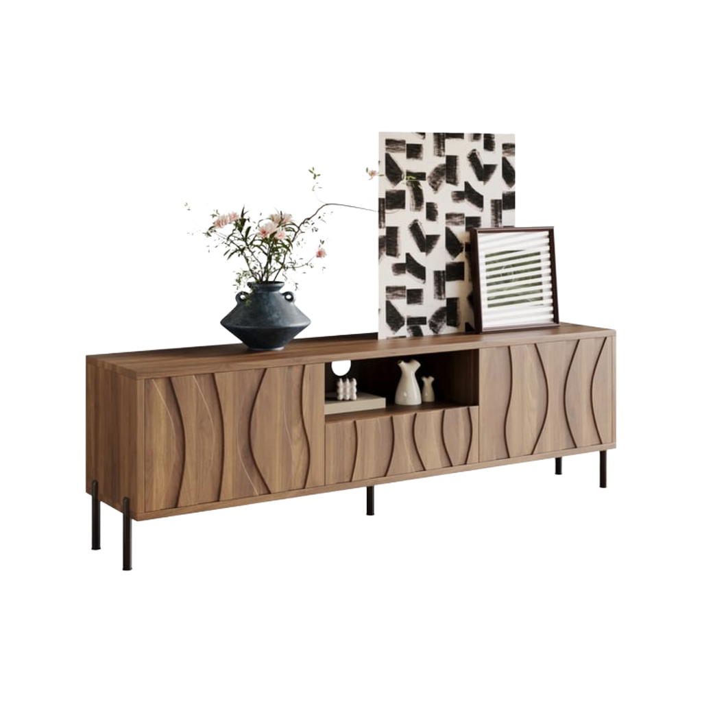 Meuble TV OKMYHOME 160 cm Naturel