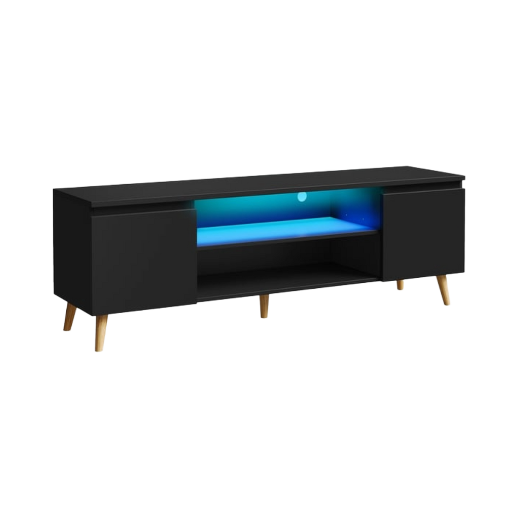 Meuble TV HAVENLYHOME 120 cm Noir