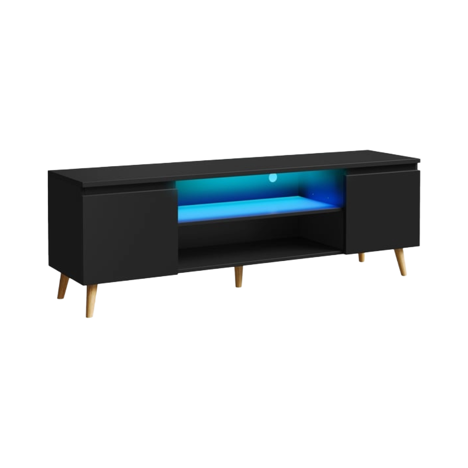 Meuble TV HAVENLYHOME 120 cm Noir