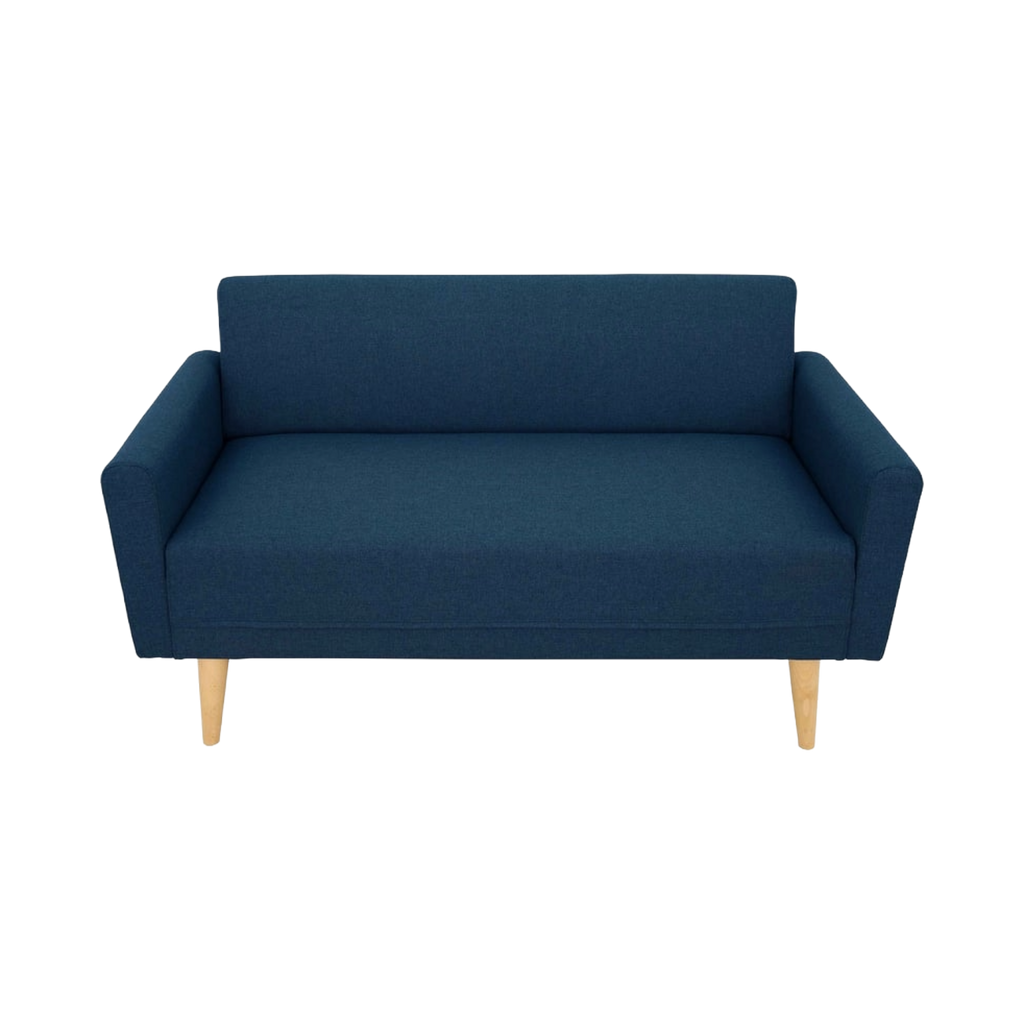 Canapé droit fixe KOBY Tissu Bleu marine