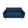 Canapé droit fixe KOBY Tissu Bleu marine