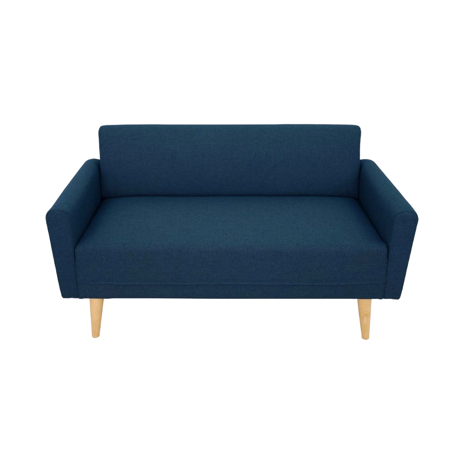 Canapé droit fixe KOBY Tissu Bleu marine