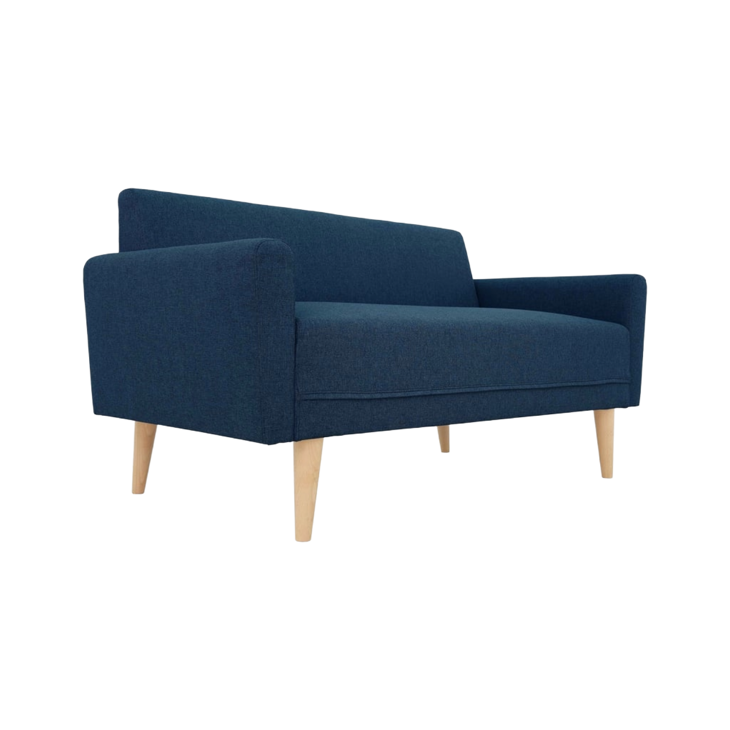 Canapé droit fixe KOBY Tissu Bleu marine