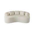 Canapé droit fixe HIAZURM Tissu Blanc
