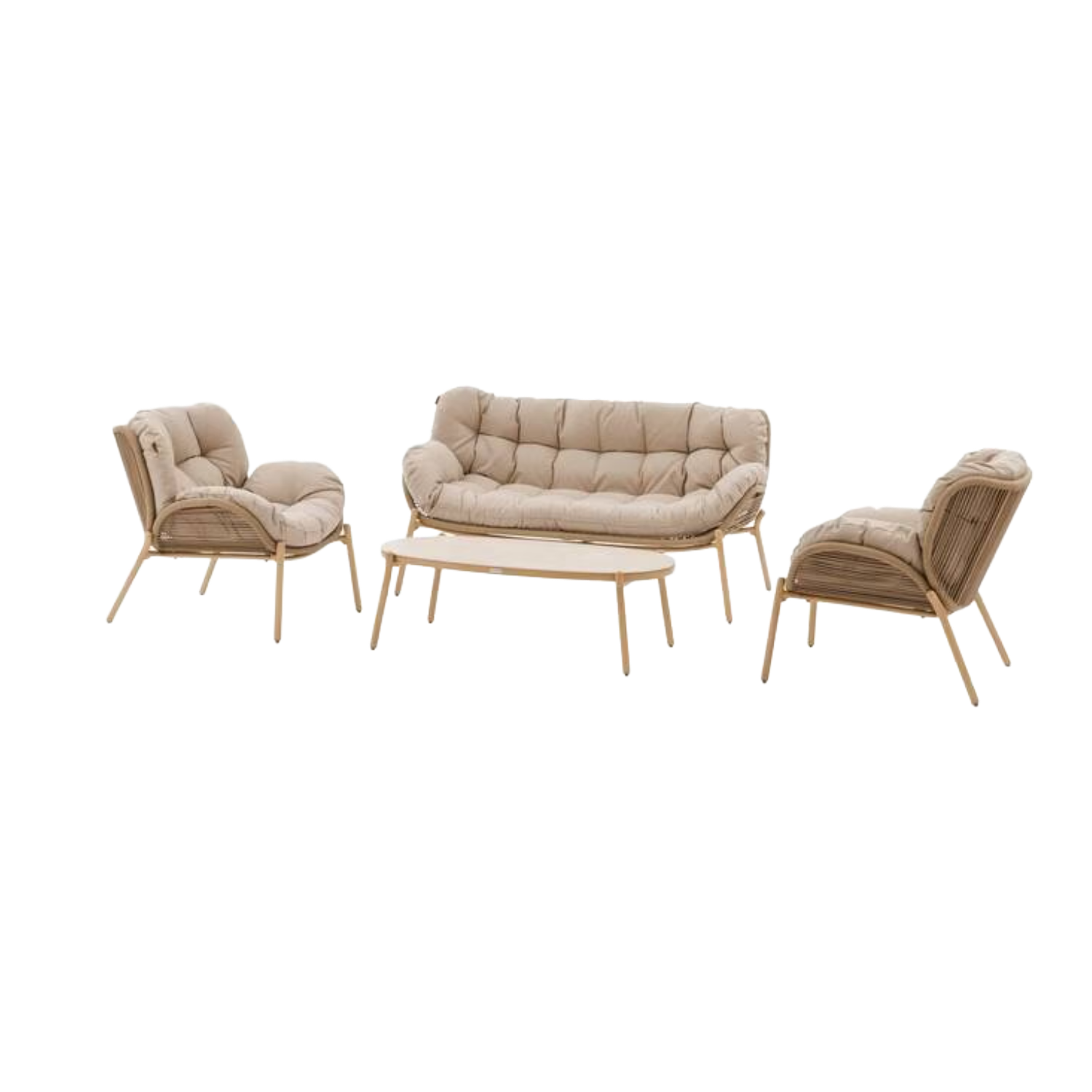 Salon de jardin MELOANE Beige