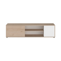 Meuble TV EWEN 180 cm Bicolore Chêne Jackson & Blanc