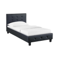 Lit simple REVE 90 × 190 cm Noir