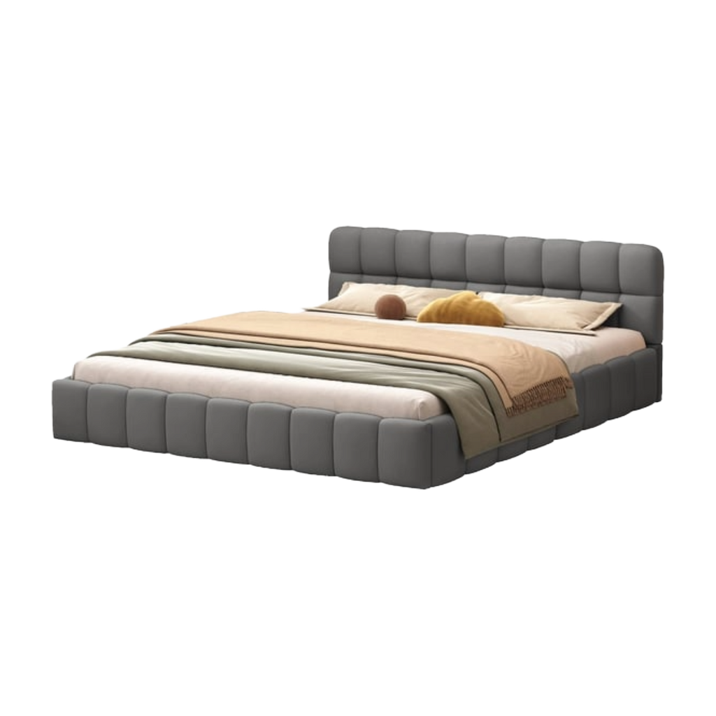 Lit coffre 160 × 190 cm Gris