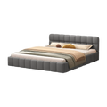 Lit coffre 160 × 190 cm Gris