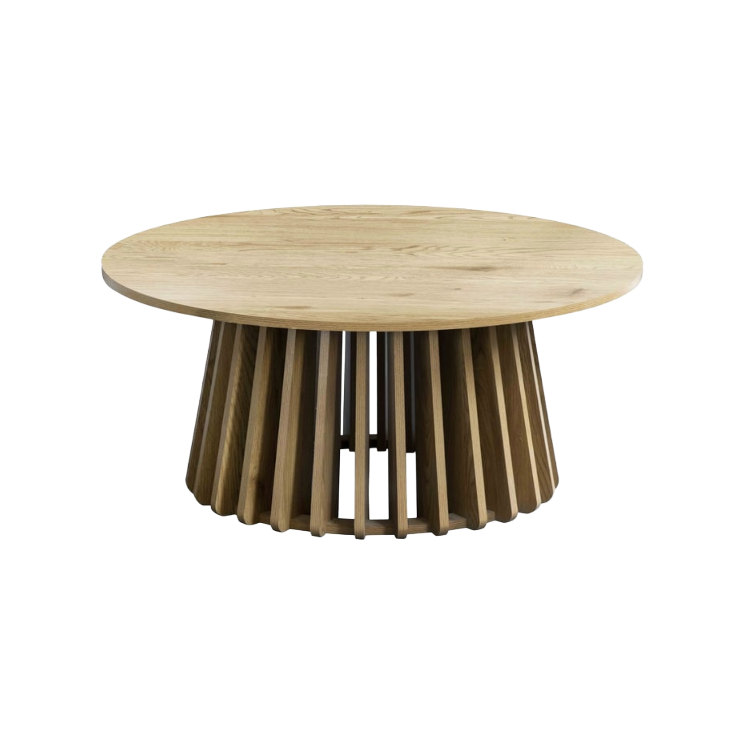 Table basse ronde LOMOCO FRIDA 90 cm Bois clair