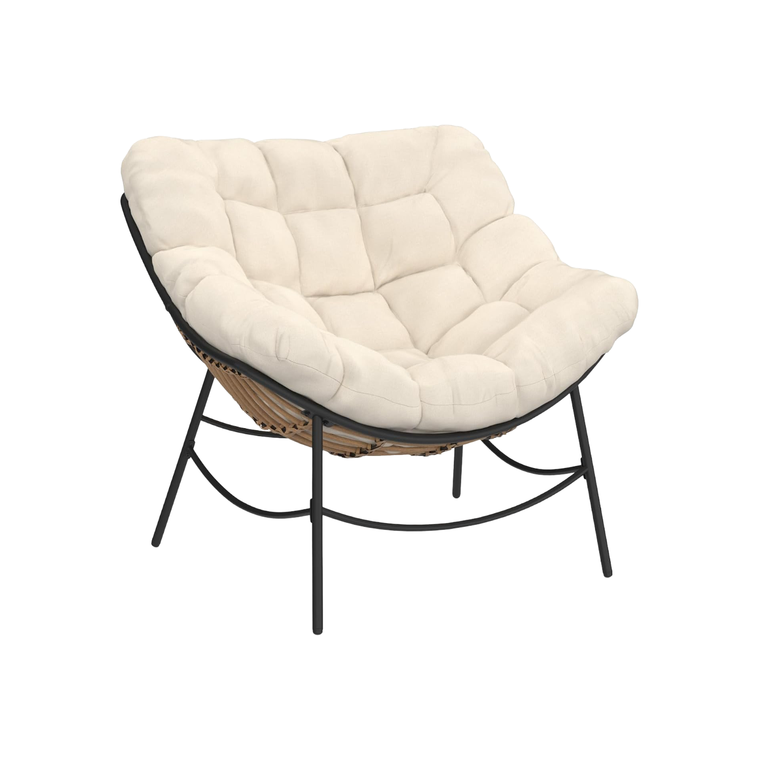 Fauteuil de jardin relax LOA IDMarket effet rotin