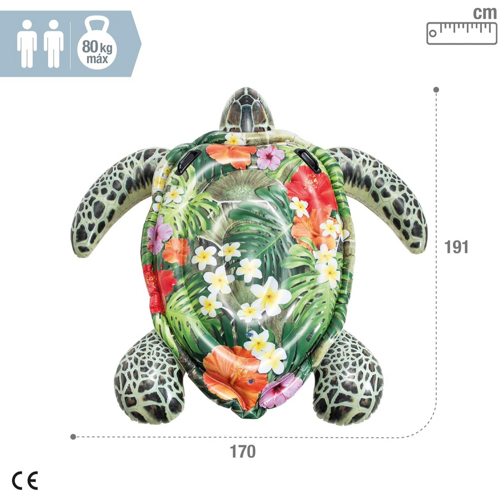 Tortue Gonflable à Chevaucher 191 × 171 cm