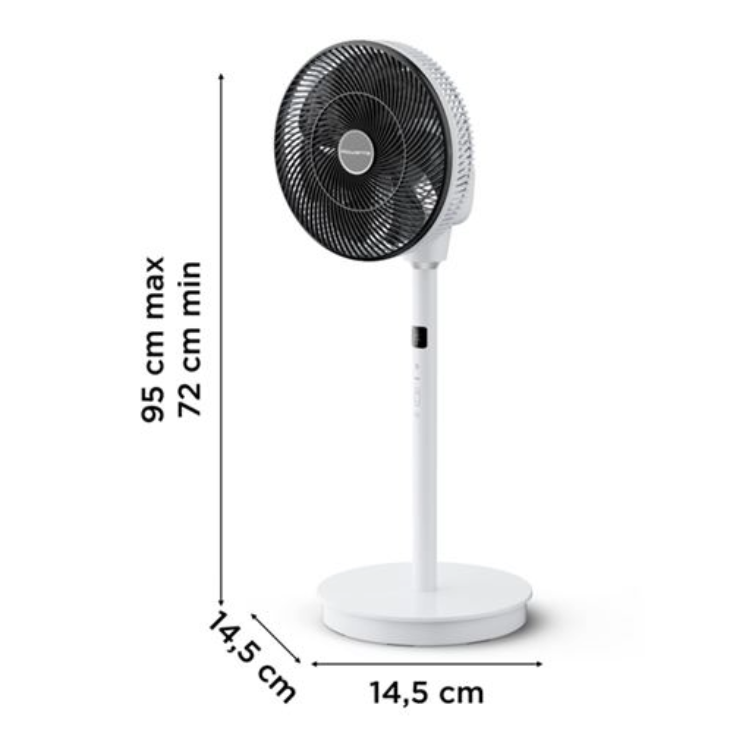 Ventilateur sur Pied Rowenta Turbo Swift Silence QV5040F0 – Ultra Silencieux – Blanc