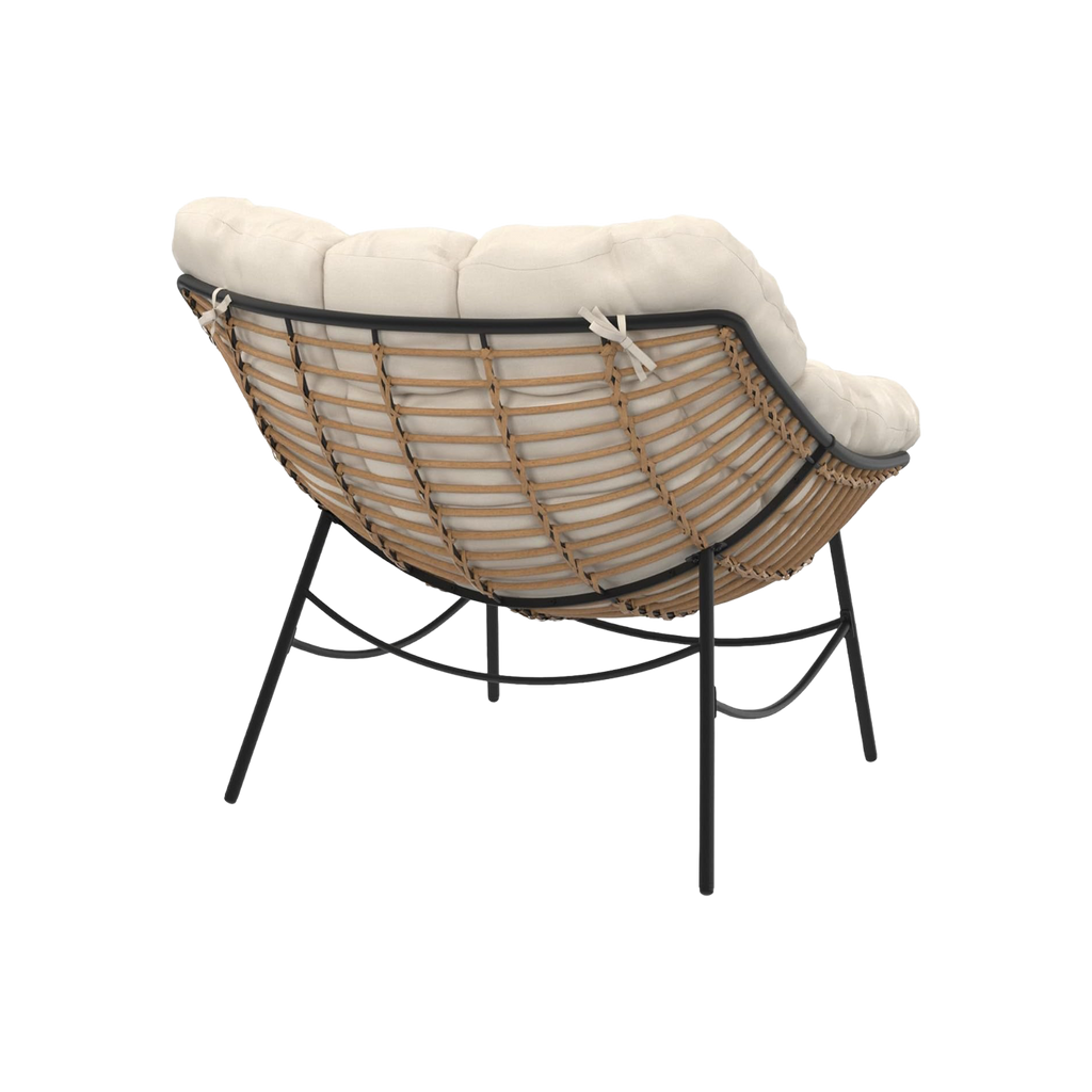 Fauteuil de jardin relax LOA IDMarket effet rotin
