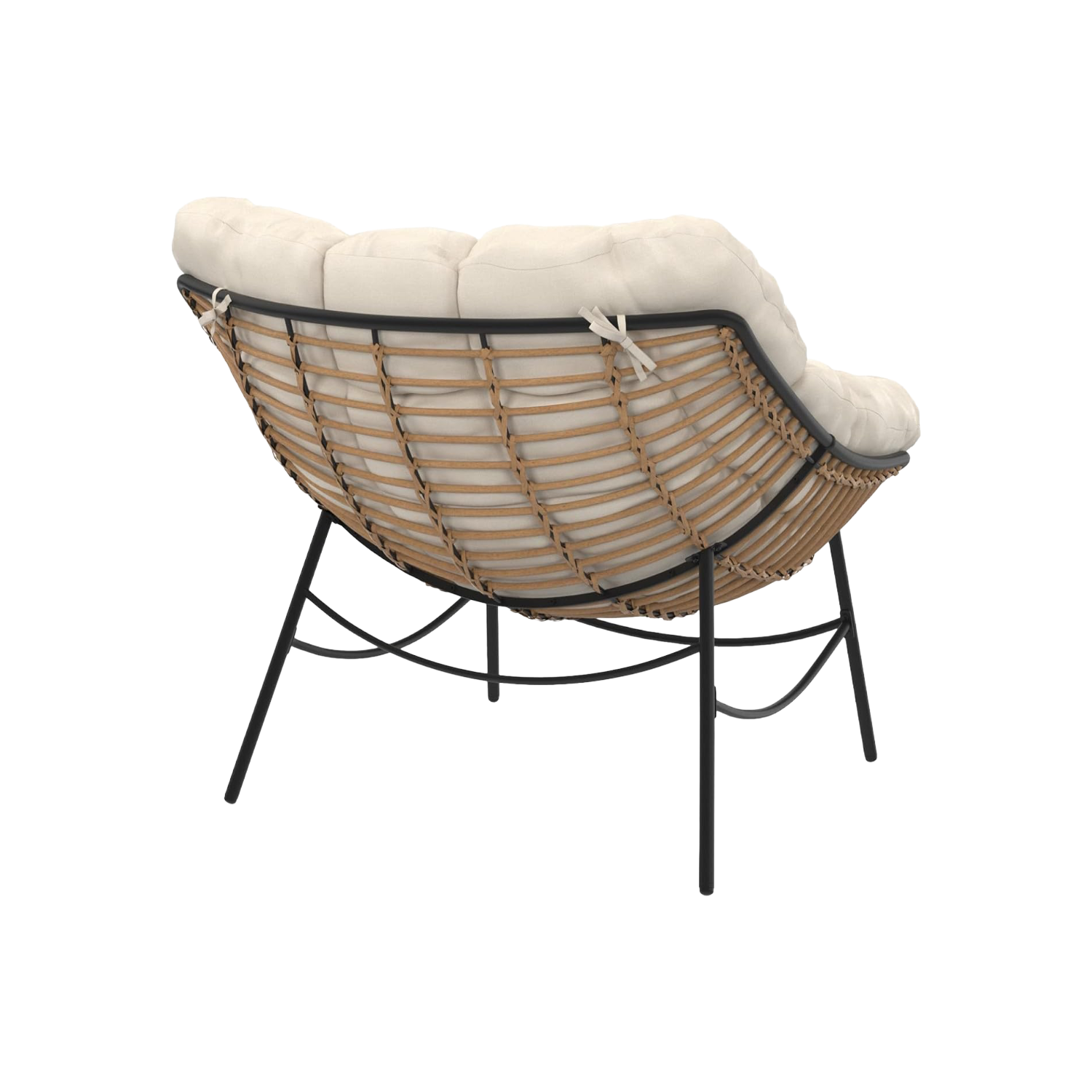 Fauteuil de jardin relax LOA IDMarket effet rotin