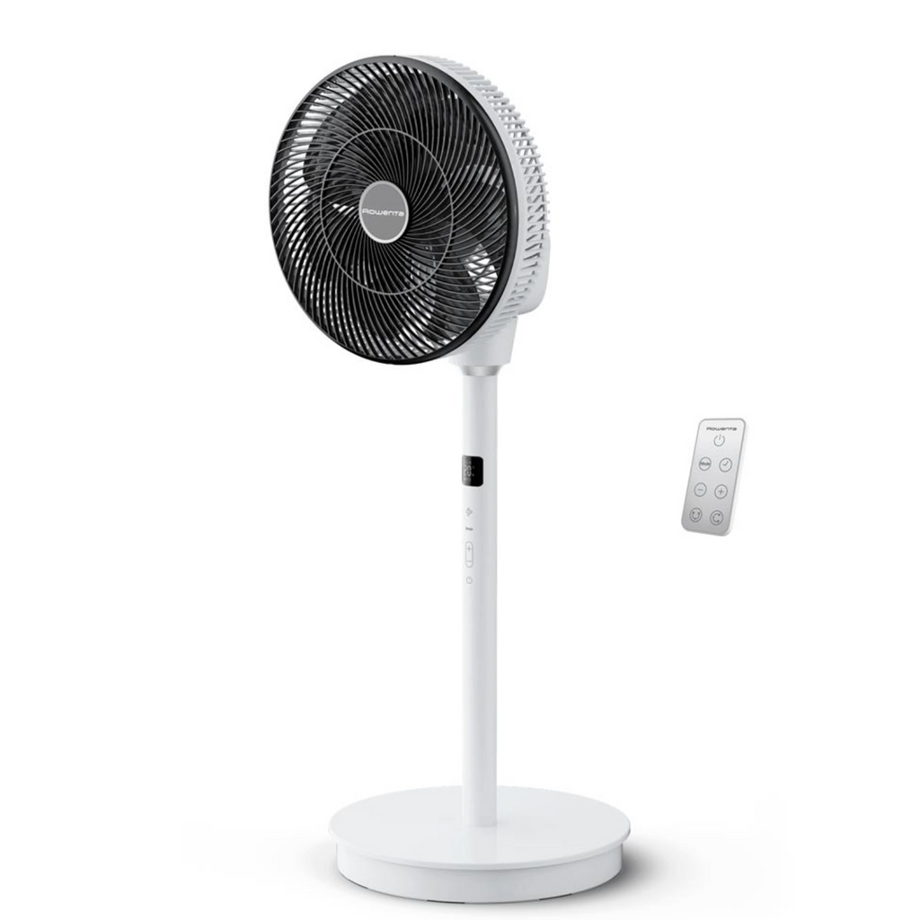 Ventilateur sur Pied Rowenta Turbo Swift Silence QV5040F0 – Ultra Silencieux – Blanc