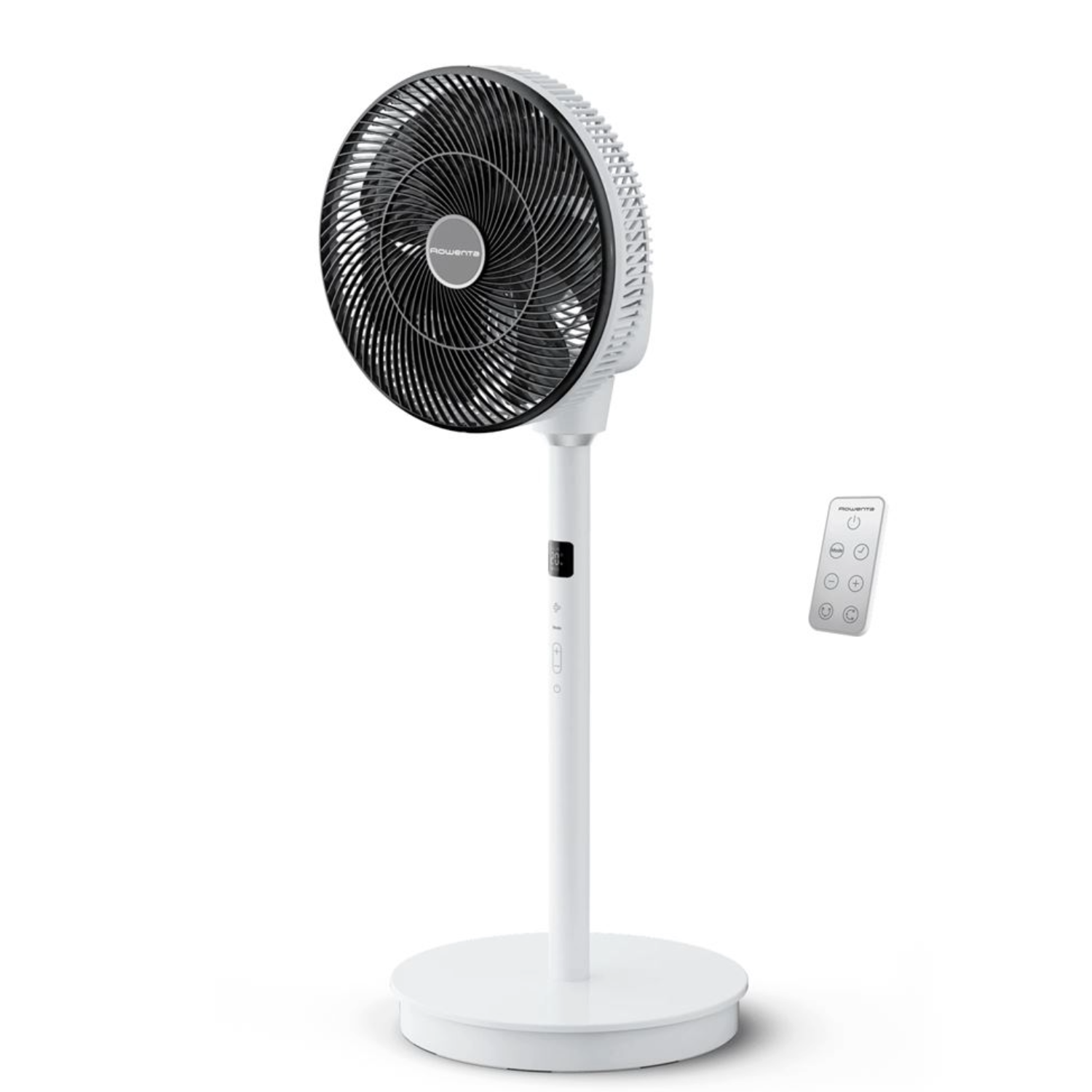 Ventilateur sur Pied Rowenta Turbo Swift Silence QV5040F0 – Ultra Silencieux – Blanc